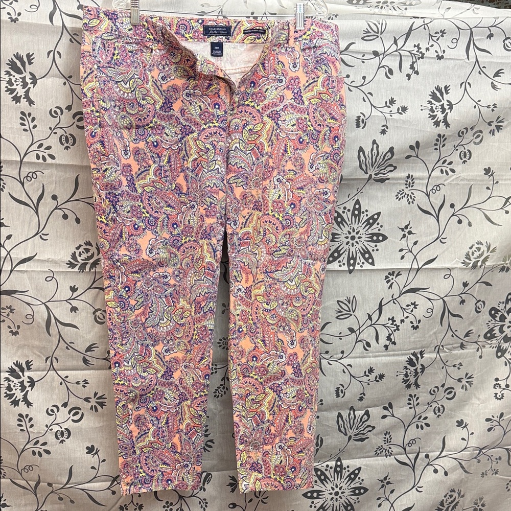 Charter Club Multicolor Paisley Ankle Pants